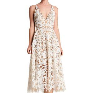 Dress The Population Blair Sleeveless Sequin Lace Midi Dress